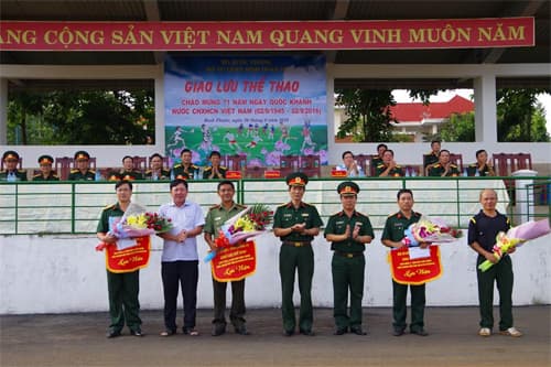 Giao lưu thể thao các LLVT tại Binh đoàn 16