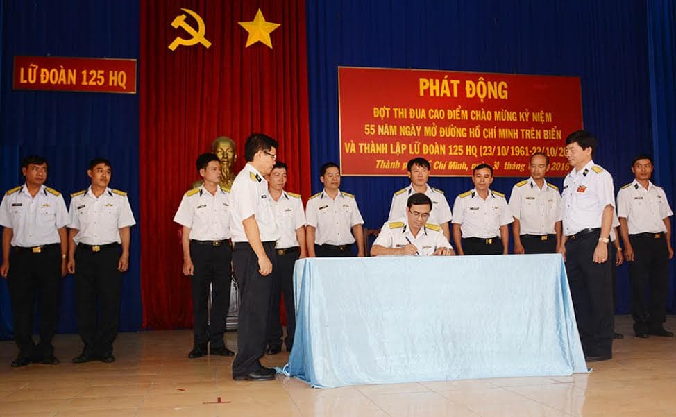 Phát động thi đua chào mừng 55 năm ngày mở đường Hồ Chí Minh trên biển