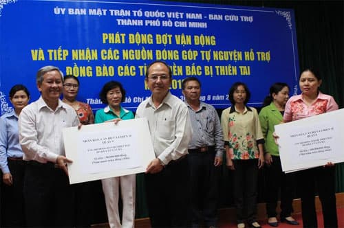 Thành phố Hồ Chí Minh: Hơn 3,6 tỷ đồng ủng hộ đồng bào các tỉnh phía Bắc bị thiên tai