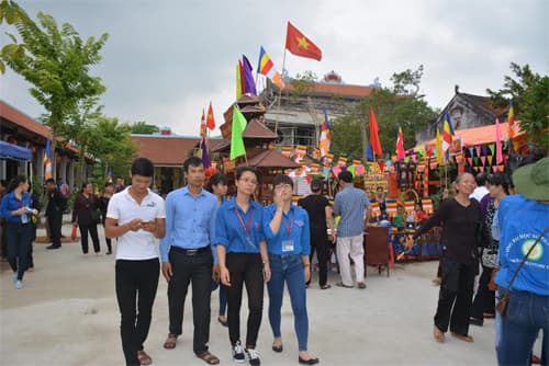 Hội trại thanh thiếu niên nhân đón Tượng Phật ngọc hòa bình thế giới đến Vĩnh Phúc