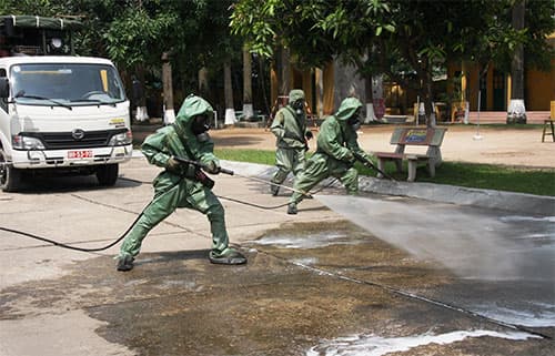 Huấn luyện sử dụng trang bị khí tài phòng hóa hiện đại