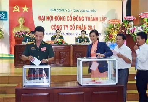 Đại hội đồng cổ đông thành lập Công ty Cổ phần 28.1