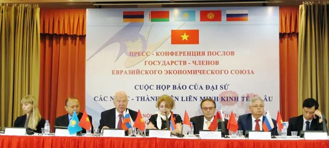 FTA giữa Liên minh kinh tế Á-Âu và Việt Nam chính thức có hiệu lực
