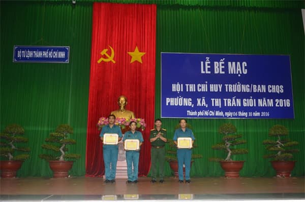 TP Hồ Chí Minh: Bế mạc hội thi chỉ huy trưởng Ban CHQS phường, xã, thị trấn giỏi năm 2016