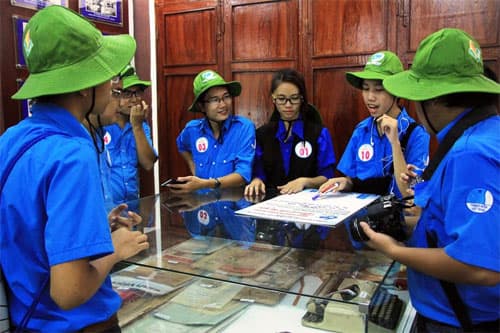 Đông đảo hội viên, thanh niên tham gia đạp xe du khảo