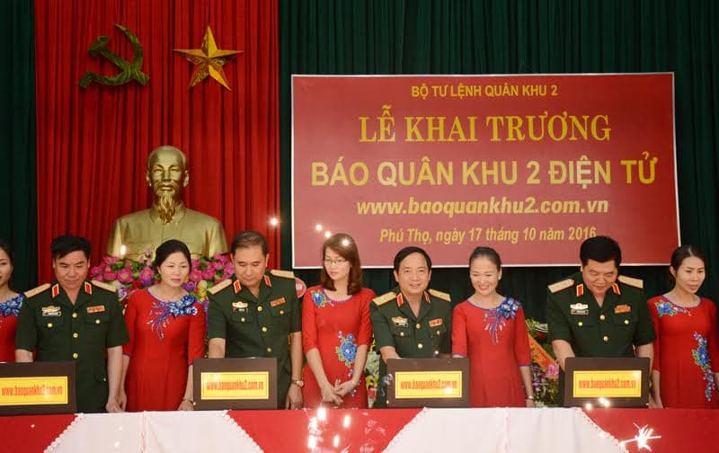 Ra mắt Báo Quân khu 2 điện tử