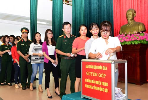 Báo Quân đội nhân dân và các đơn vị, doanh nghiệp, cá nhân đồng hành quyên góp gần 3 tỷ đồng ủng hộ đồng bào vùng lũ miền Trung