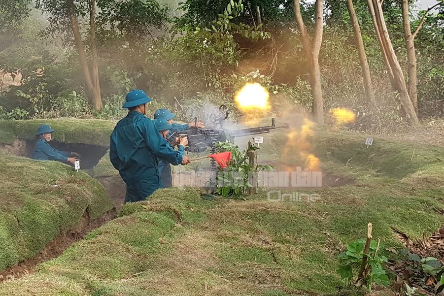 Huyện Vân Đồn diễn tập khu vực phòng thủ năm 2016