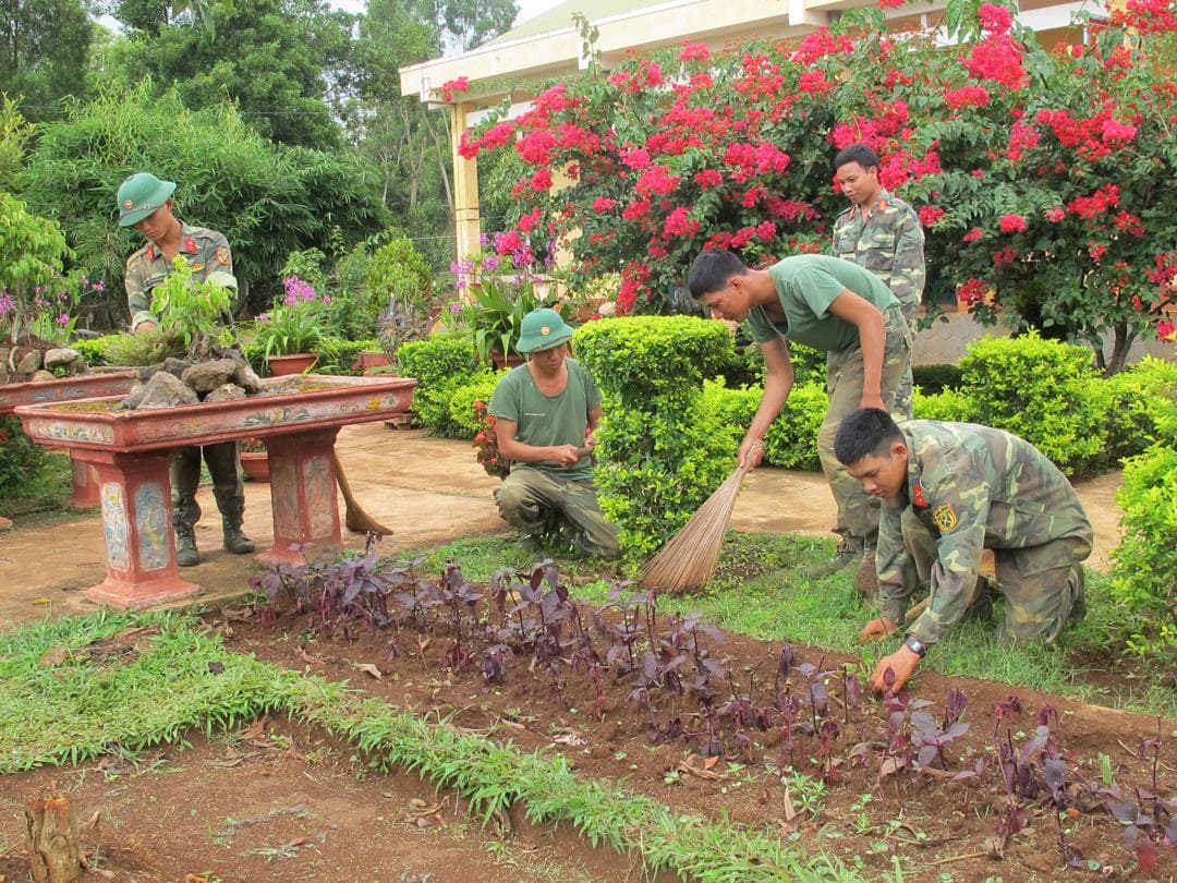 Cảnh quan đẹp như "tiểu hoa viên"