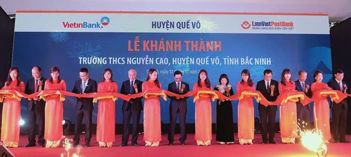 VietinBank bàn giao trường học tại huyện Quế Võ, Bắc Ninh