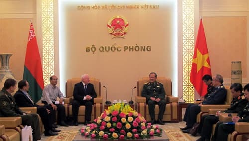 Việt Nam-Belarus thúc đẩy hợp tác trong lĩnh vực quốc phòng