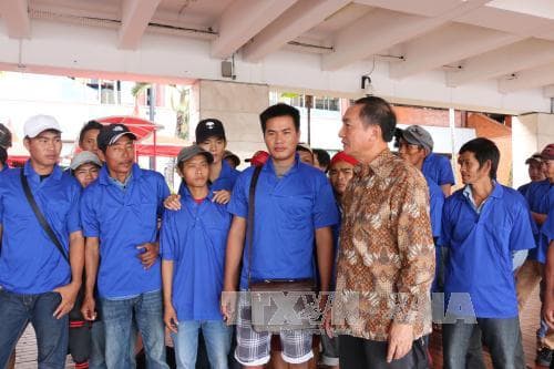 39 ngư dân Việt Nam bị Indonesia bắt được trả về nước