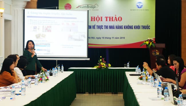 Khách sạn, nhà hàng quyết tâm thực hiện không khói thuốc
