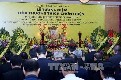 Lễ tưởng niệm Phó pháp chủ Giáo hội Phật giáo Việt Nam Thích Chơn Thiện tại Hà Nội