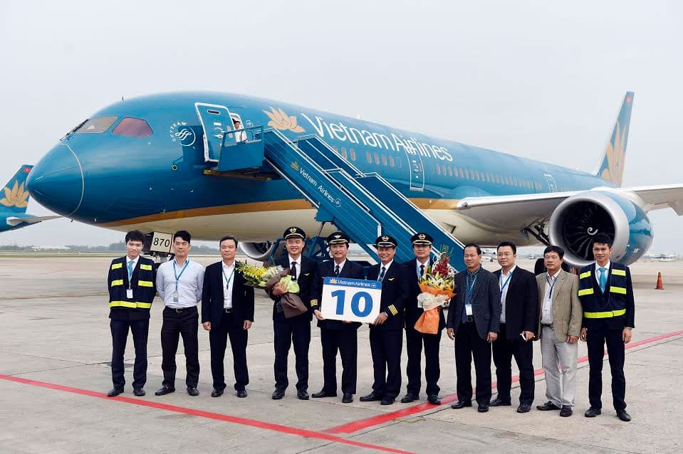 Vietnam Airlines đón nhận máy bay Boeing 787 Dreamliner thứ 10