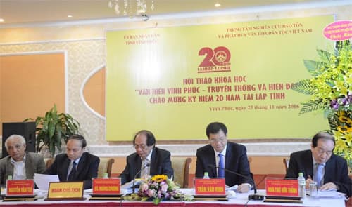 Hội thảo “Văn hiến Vĩnh Phúc - Truyền thống và hiện đại”