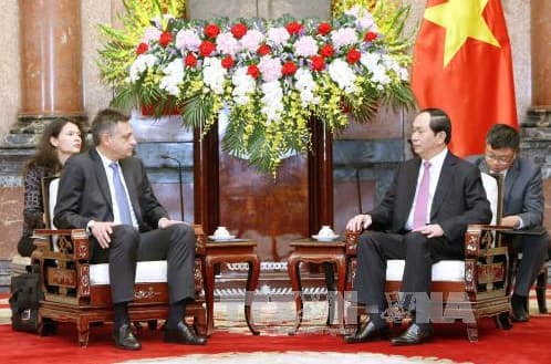 Chủ tịch nước Trần Đại Quang tiếp Chủ tịch Cơ quan Tình báo Nhà nước Bulgaria