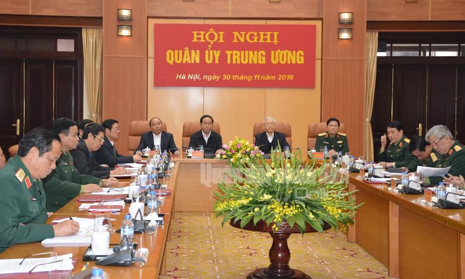 Xây dựng Nghị quyết lãnh đạo thực hiện nhiệm vụ quân sự, quốc phòng và công tác xây dựng Đảng bộ Quân đội năm 2017