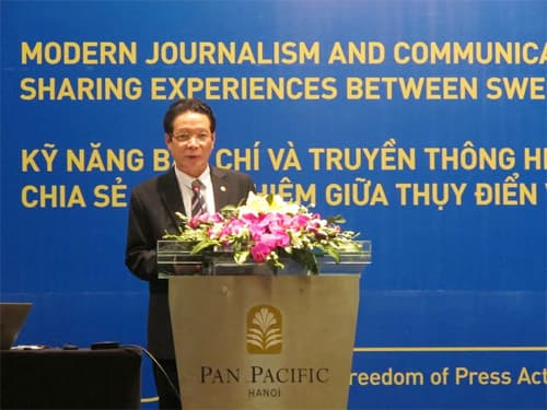 Việt Nam-Thụy Điển chia sẻ kinh nghiệm về báo chí, truyền thông hiện đại