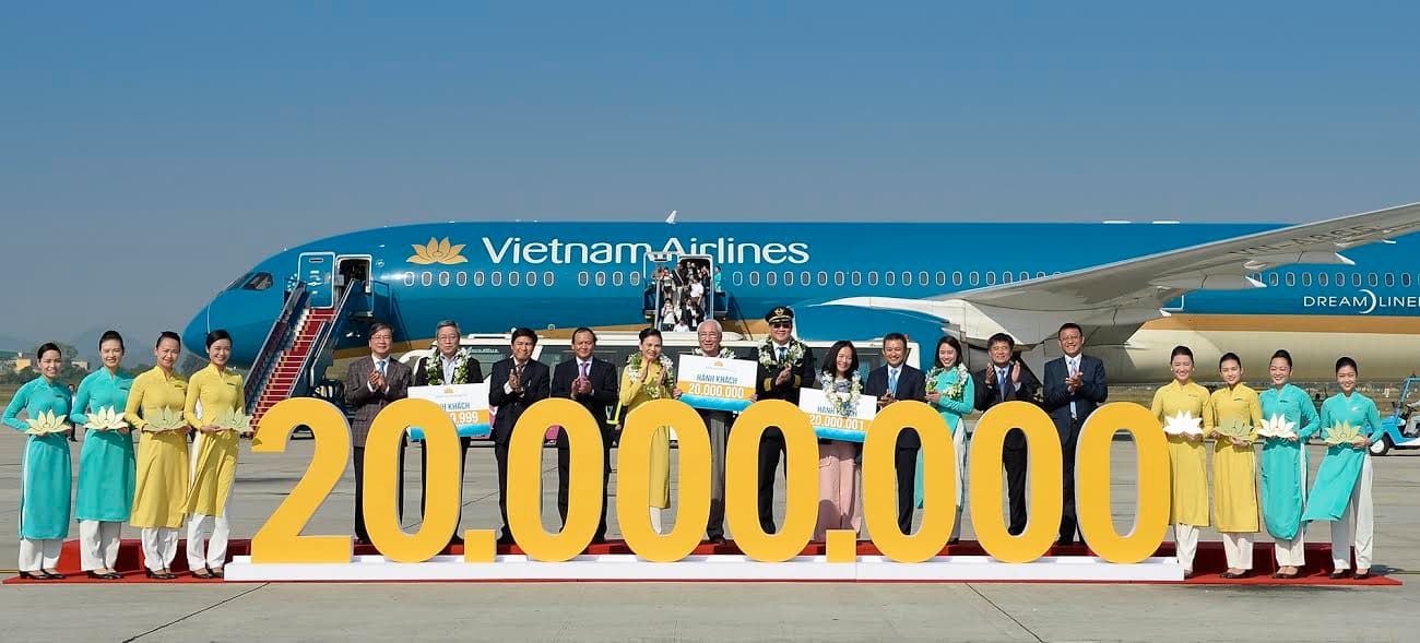 Vietnam Airlines đón hành khách thứ 20 triệu