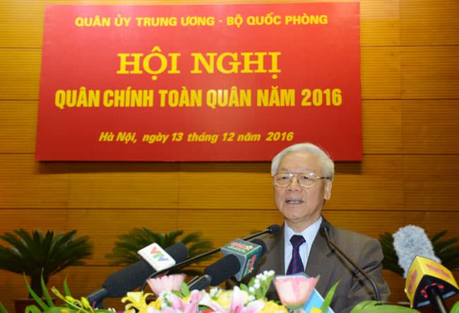 Tổng Bí thư Nguyễn Phú Trọng: Quân đội luôn một lòng một dạ trung thành tuyệt đối với Tổ quốc, với Đảng, với nhân dân