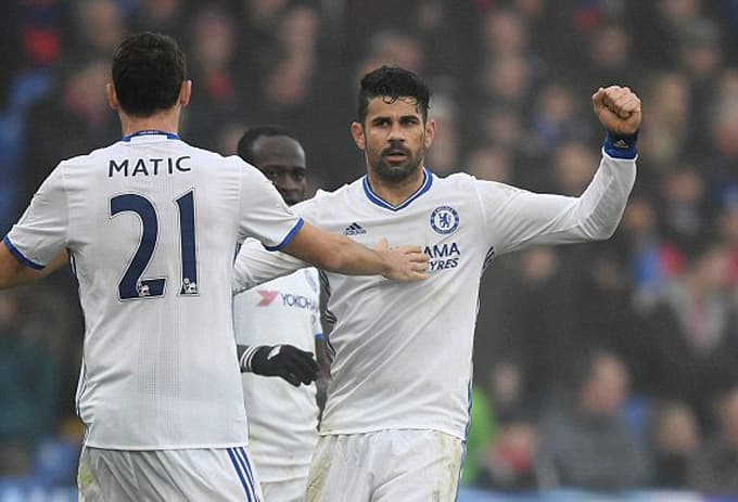 Diego Costa giúp Chelsea đánh bại Crystal Palace