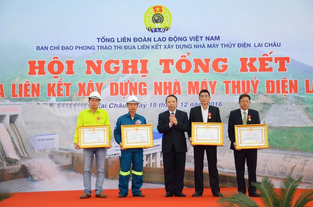 Tổng kết phong trào thi đua liên kết xây dựng Nhà máy Thủy điện Lai Châu