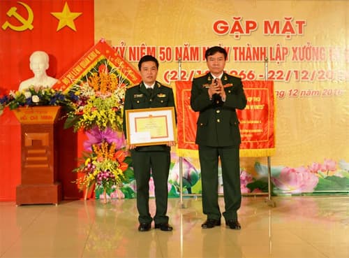 Xưởng in Quân khu 4 kỷ niệm 50 năm thành lập