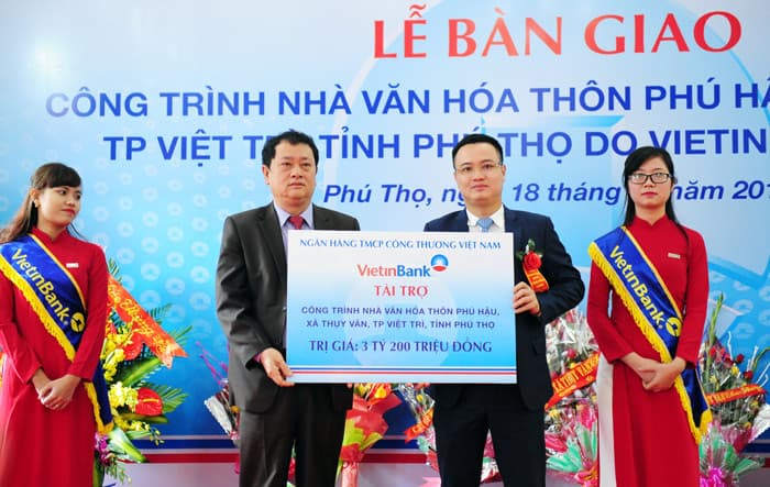 VietinBank bàn giao nhà văn hóa tại Phú Thọ