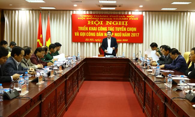 Hà Nội thực hiện công tác tuyển chọn công dân nhập ngũ năm 2017