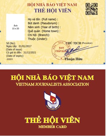 Hội Nhà báo Việt Nam ban hành thẻ hội viên giai đoạn 2016-2021