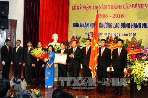 Chủ tịch nước Trần Đại Quang dự kỷ niệm 110 năm thành lập Bệnh viện hữu nghị Việt Đức