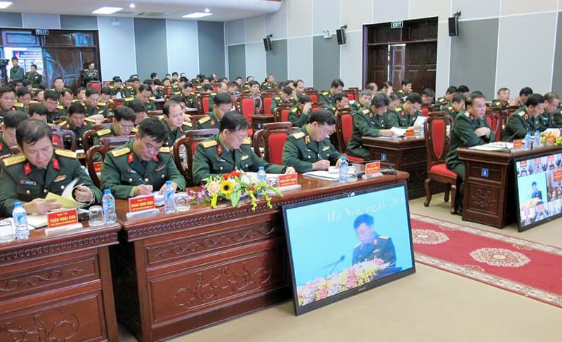 Binh chủng Thông tin liên lạc tổ chức hội nghị quân chính năm 2016