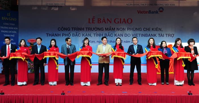 VietinBank bàn giao trường mầm non trị giá 30 tỷ đồng tại Bắc Kạn