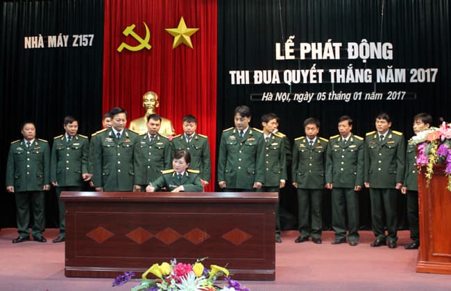 Nhà máy Z157 phát động phong trào thi đua quyết thắng năm 2017