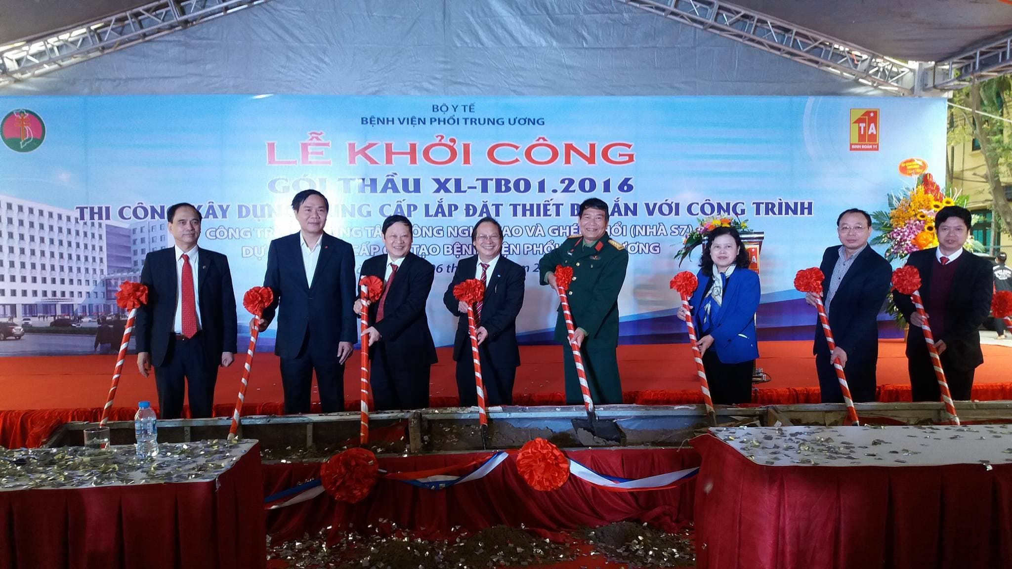Bệnh viện Phổi Trung ương khởi công Trung tâm công nghệ cao và ghép phổi