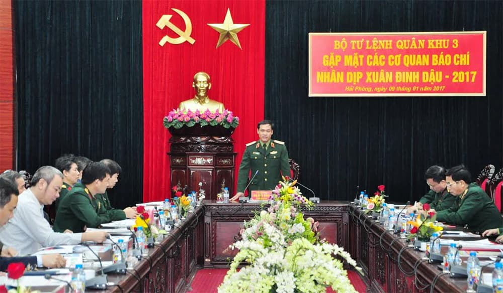 Bộ tư lệnh Quân khu 3 gặp mặt các cơ quan báo chí nhân dịp Xuân Đinh Dậu - 2017