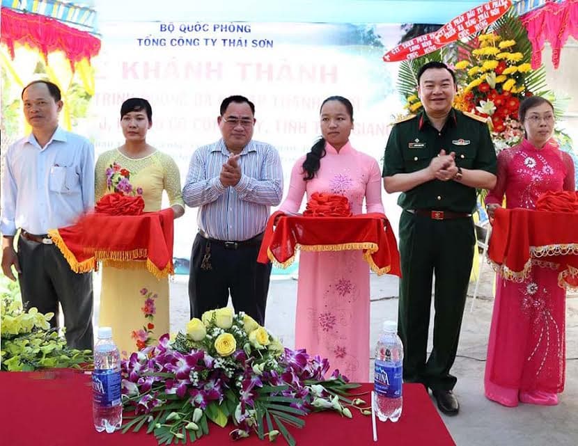 Tổng công ty Thái Sơn khánh thành, bàn giao công trình nông thôn mới