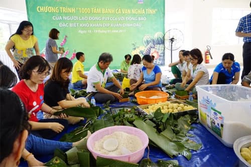 PVFCCo: Ngàn tấm bánh thơm thảo, vạn tấm lòng sẻ chia