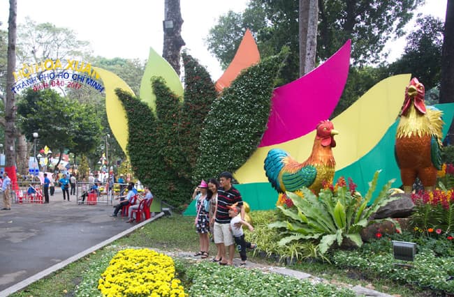 Hấp dẫn Hội hoa Xuân TP Hồ Chí Minh-Tết Đinh Dậu 2017