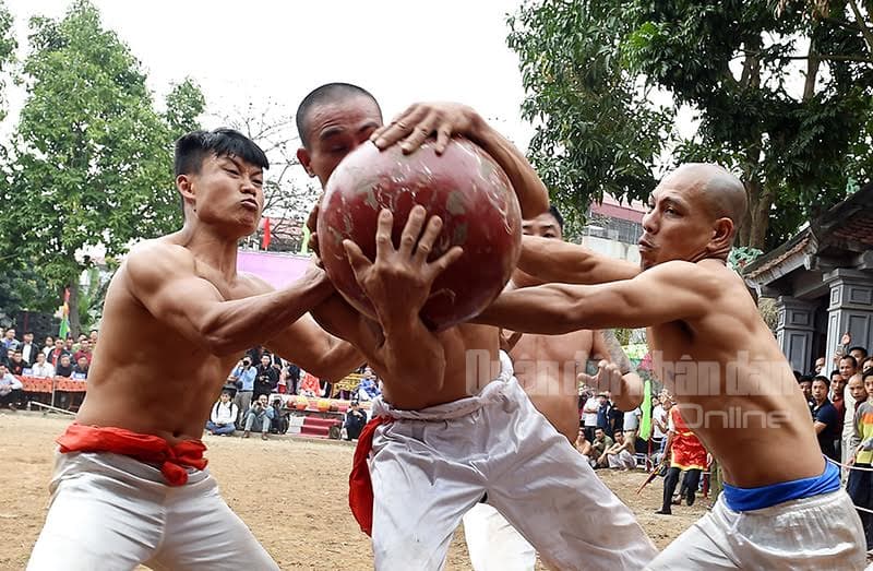 Sôi động lễ hội vật cầu Thúy Lĩnh