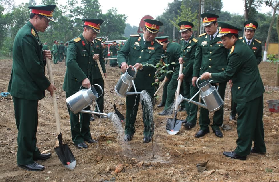Kho J106 (Cục Xe-Máy, Tổng cục Kỹ thuật) phát động Tết trồng cây