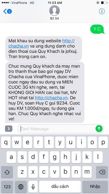 VNPT VinaPhone bảo vệ quyền lợi khách hàng bằng mã xác thực