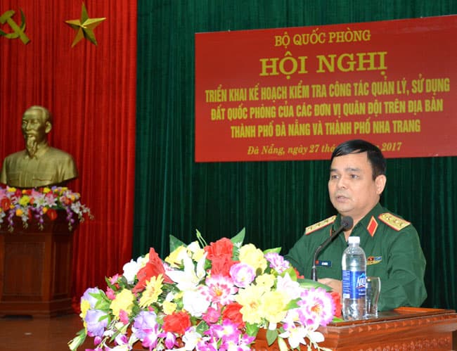 Bộ Quốc phòng kiểm tra công tác quản lý, sử dụng đất quốc phòng tại Đà Nẵng và Khánh Hòa