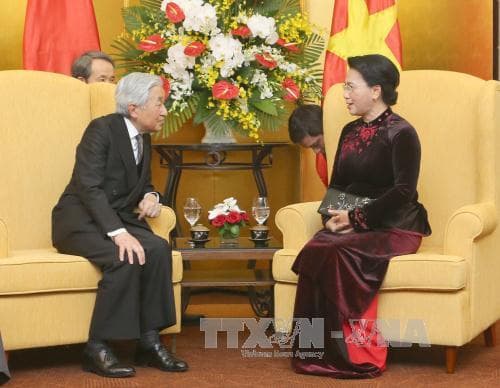 Chủ tịch Quốc hội Nguyễn Thị Kim Ngân hội kiến Nhà vua và Hoàng hậu Nhật Bản