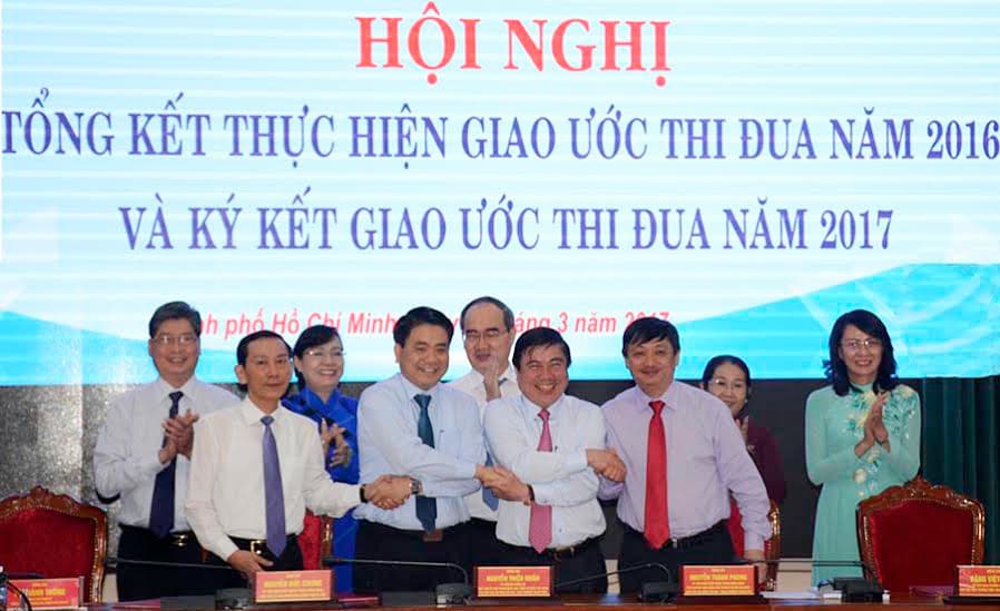5 thành phố trực thuộc Trung ương ký kết thi đua