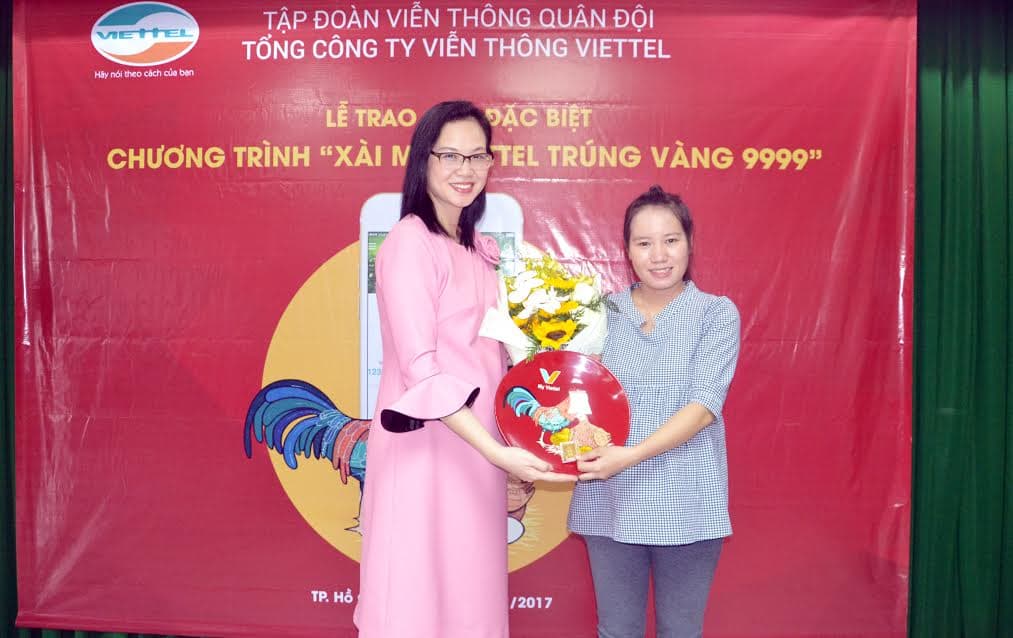 Sử dụng My Viettel trúng 1 lượng vàng 9999