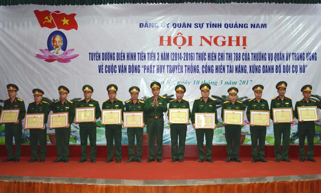 Tuyên dương điển hình tiên tiến thực hiện Chỉ thị 788 của Thường vụ Quân ủy Trung ương