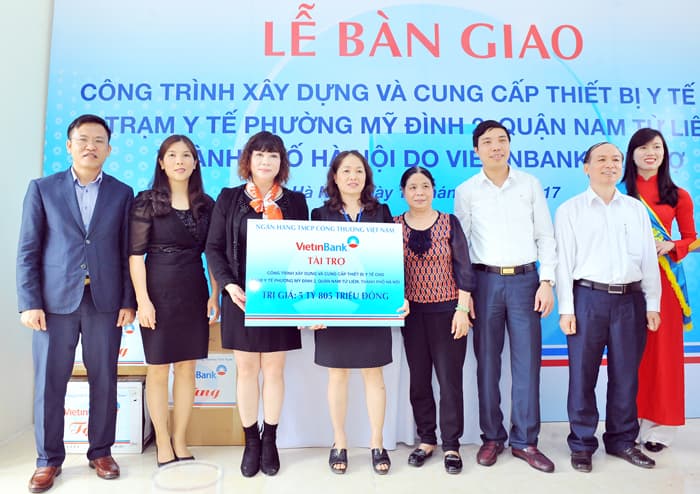 VietinBank bàn giao Trạm Y tế phường Mỹ Đình 2
