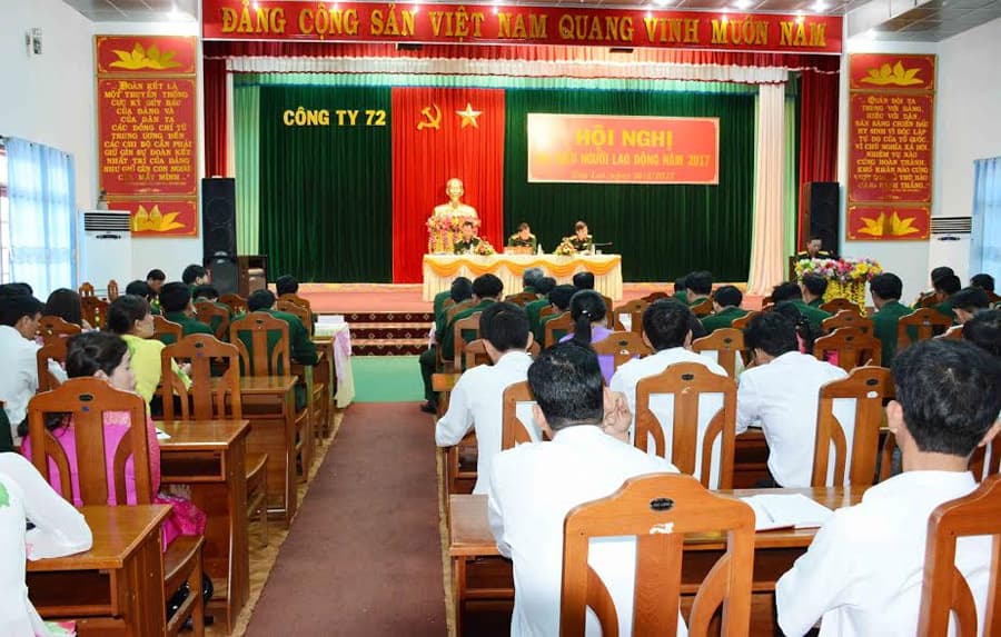 Công ty 72 tổ chức Hội nghị người lao động năm 2017